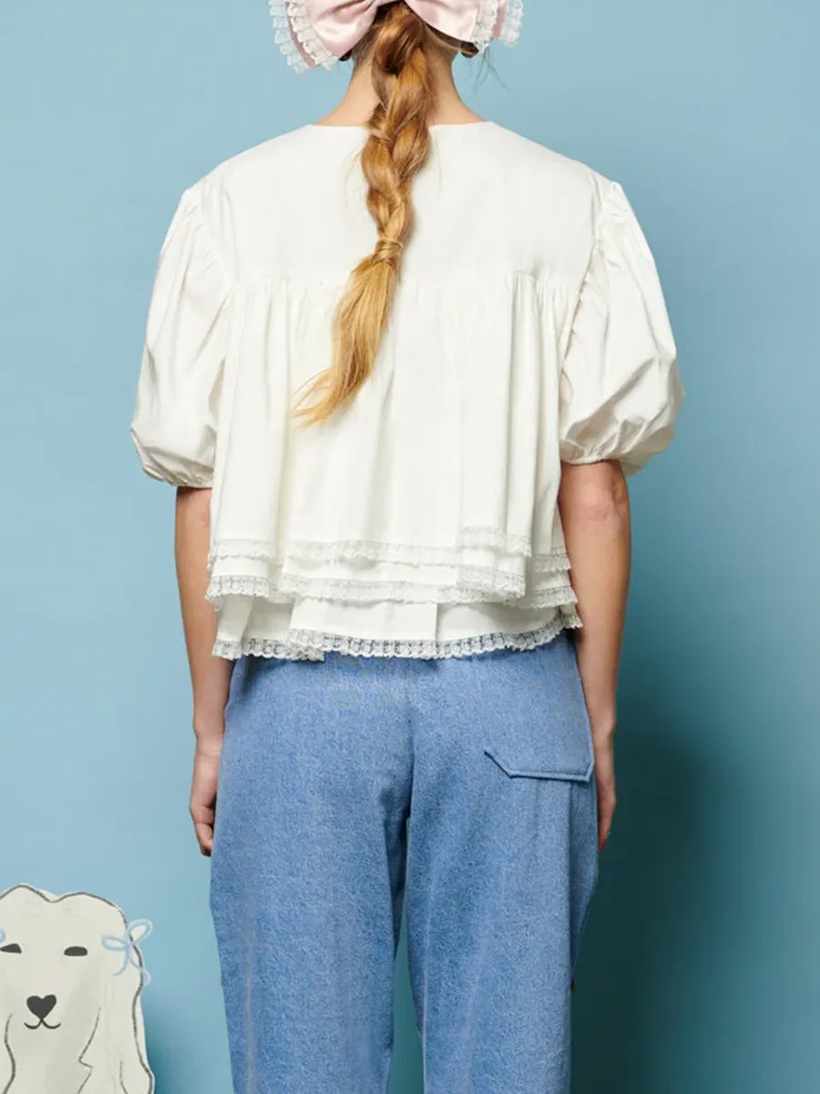 Lace Trim Top