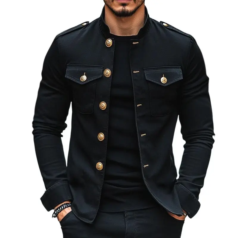 Tailored Zip Buttoned Jacket