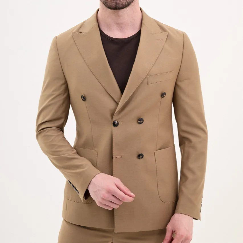 Sharp Slim Fit Double Breasted Blazer