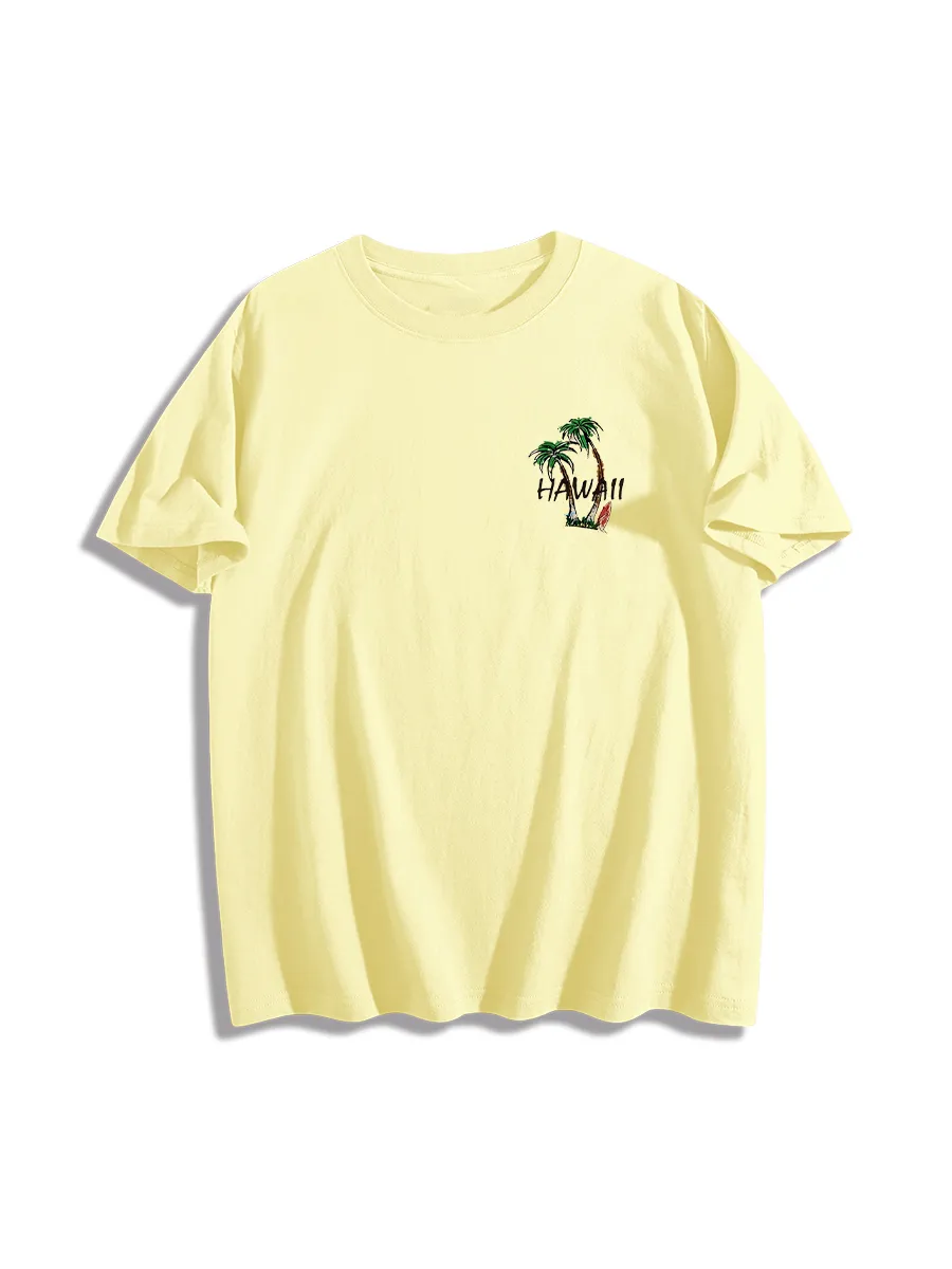 Hawaii Surf Scene Graphic T-Shirt