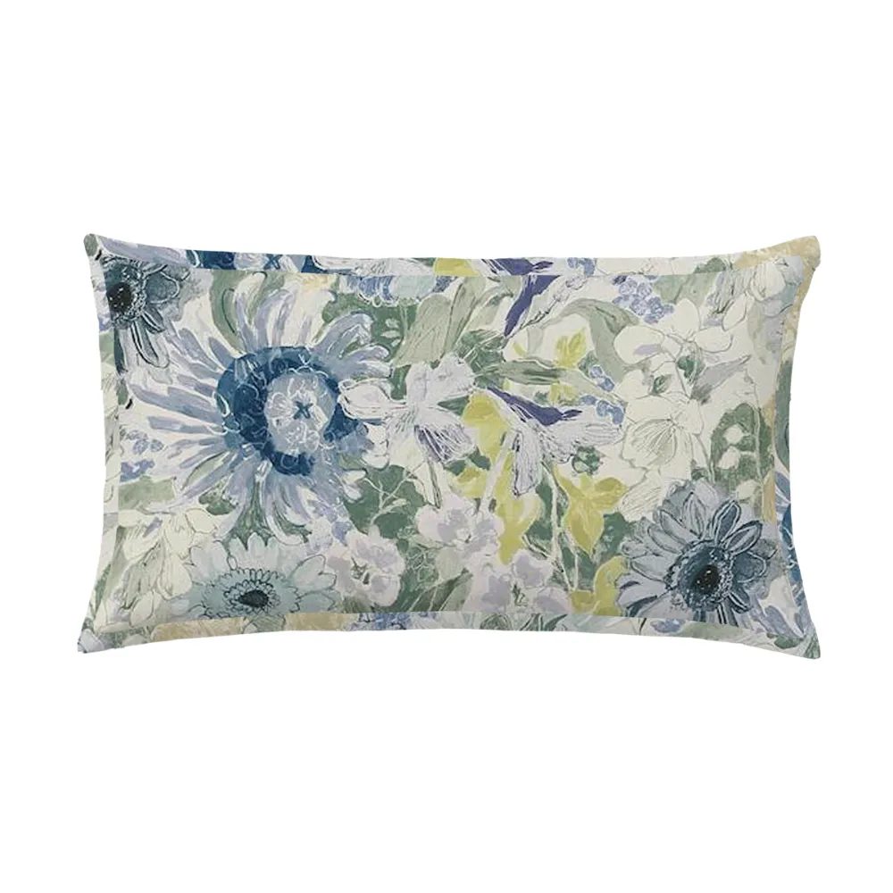 Garden Butterfly-Flange Lumbar Pillow