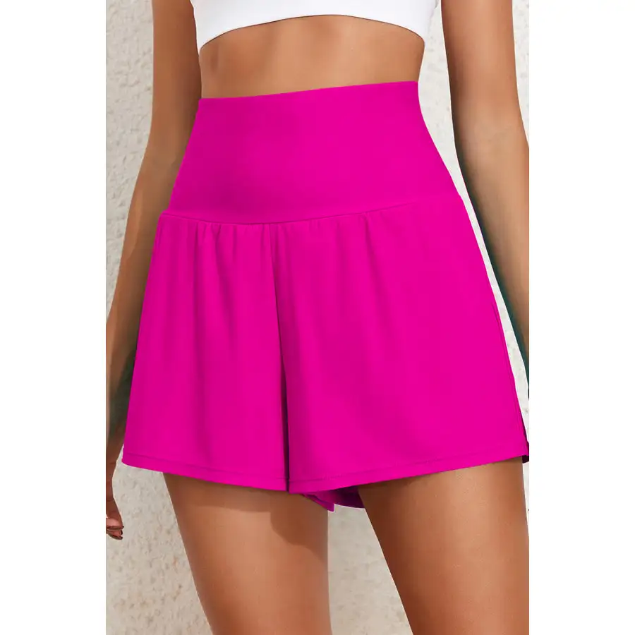 Women's High-Waist Pocketed Shorts Swim Bottom