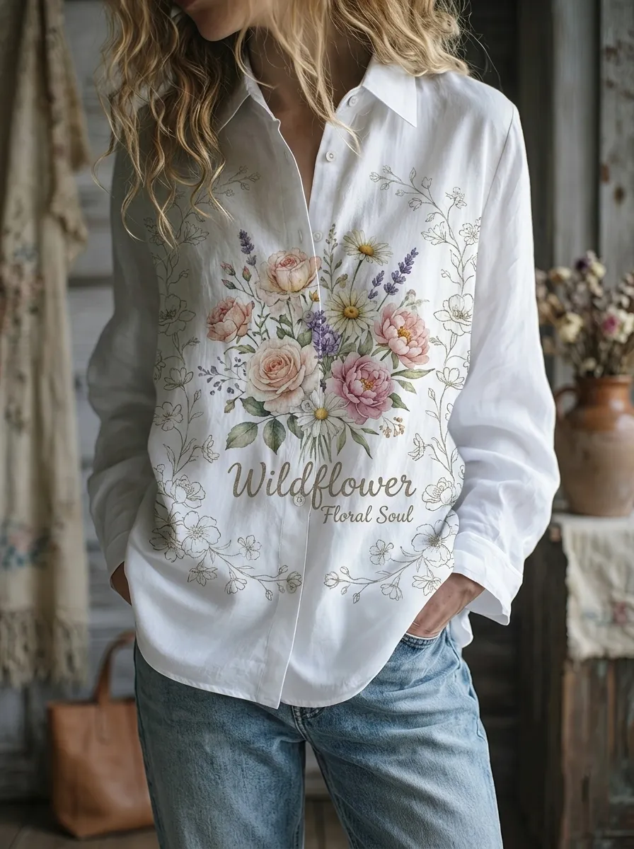Wildflower Floral Soul Casual Shirt