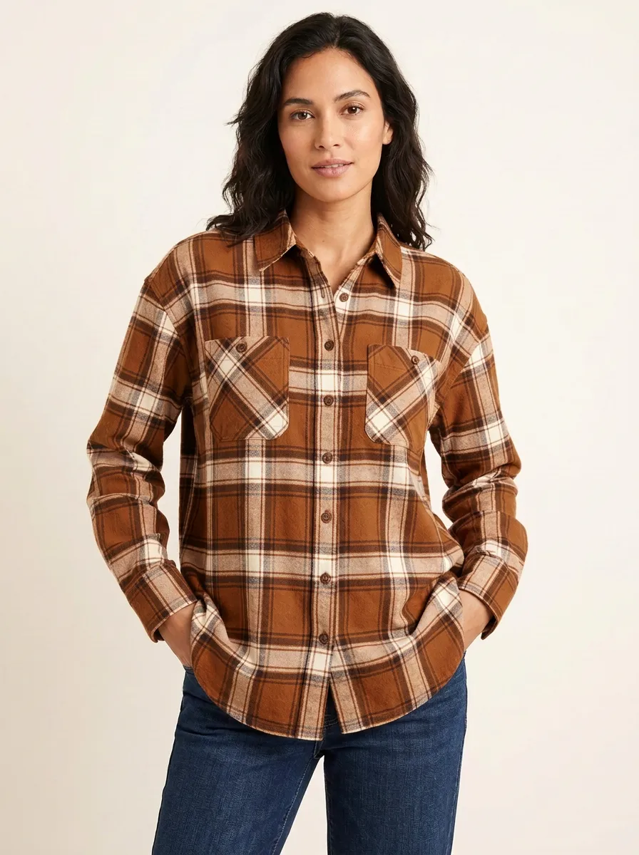 Everyday Printed Plaid Plaid Long-Sleeve Shirt