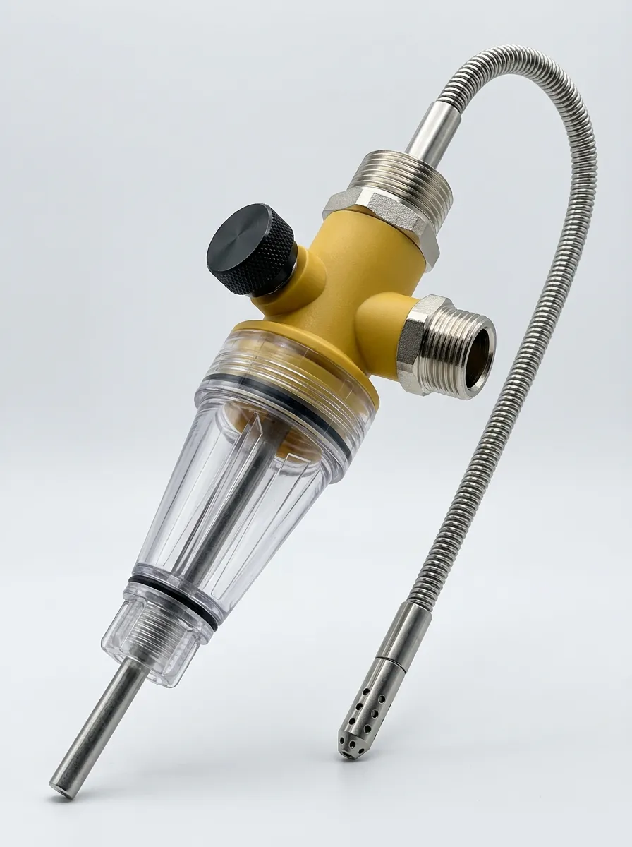 Hose-Connected Water Heater Flush Filter