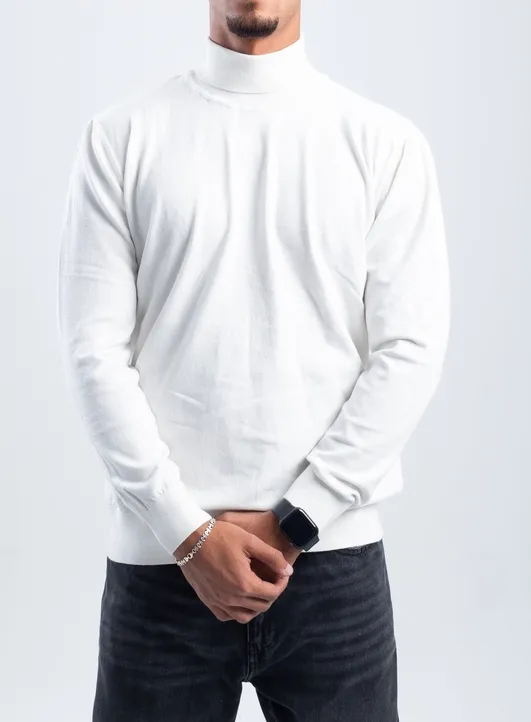 Soft Knit High Neck Pullover