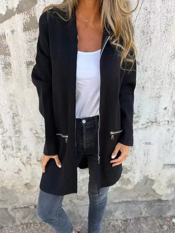 Hooded Zip Front Jacket Classic