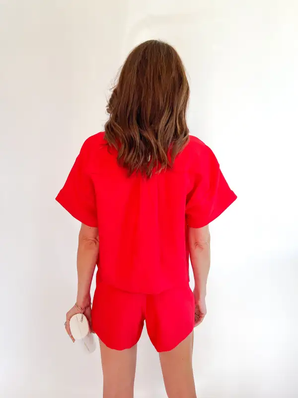 Pocket High Waist Shorts