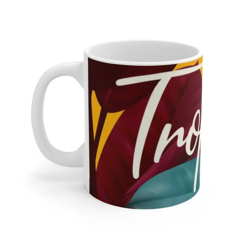 Porcelain Tropical Drinkware Set