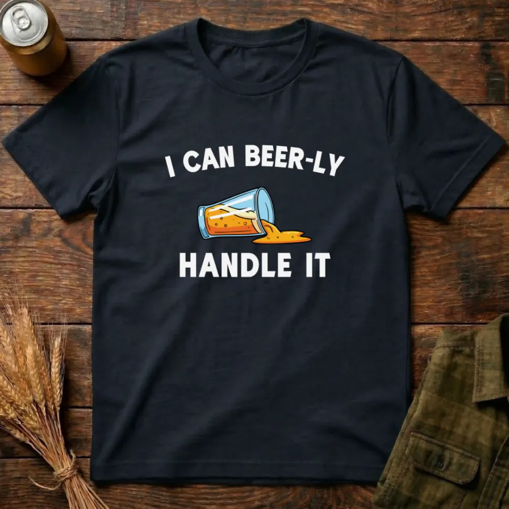 Beer adds to the atmosphere: Fun printed cotton T-shirt