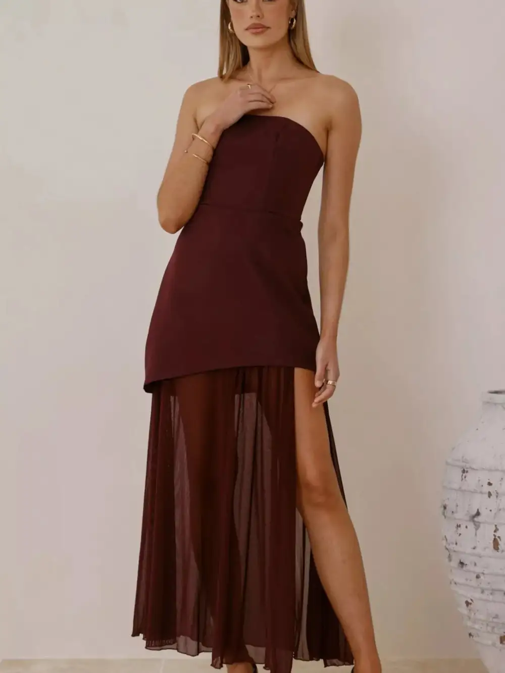 Mesh Maxi Dress