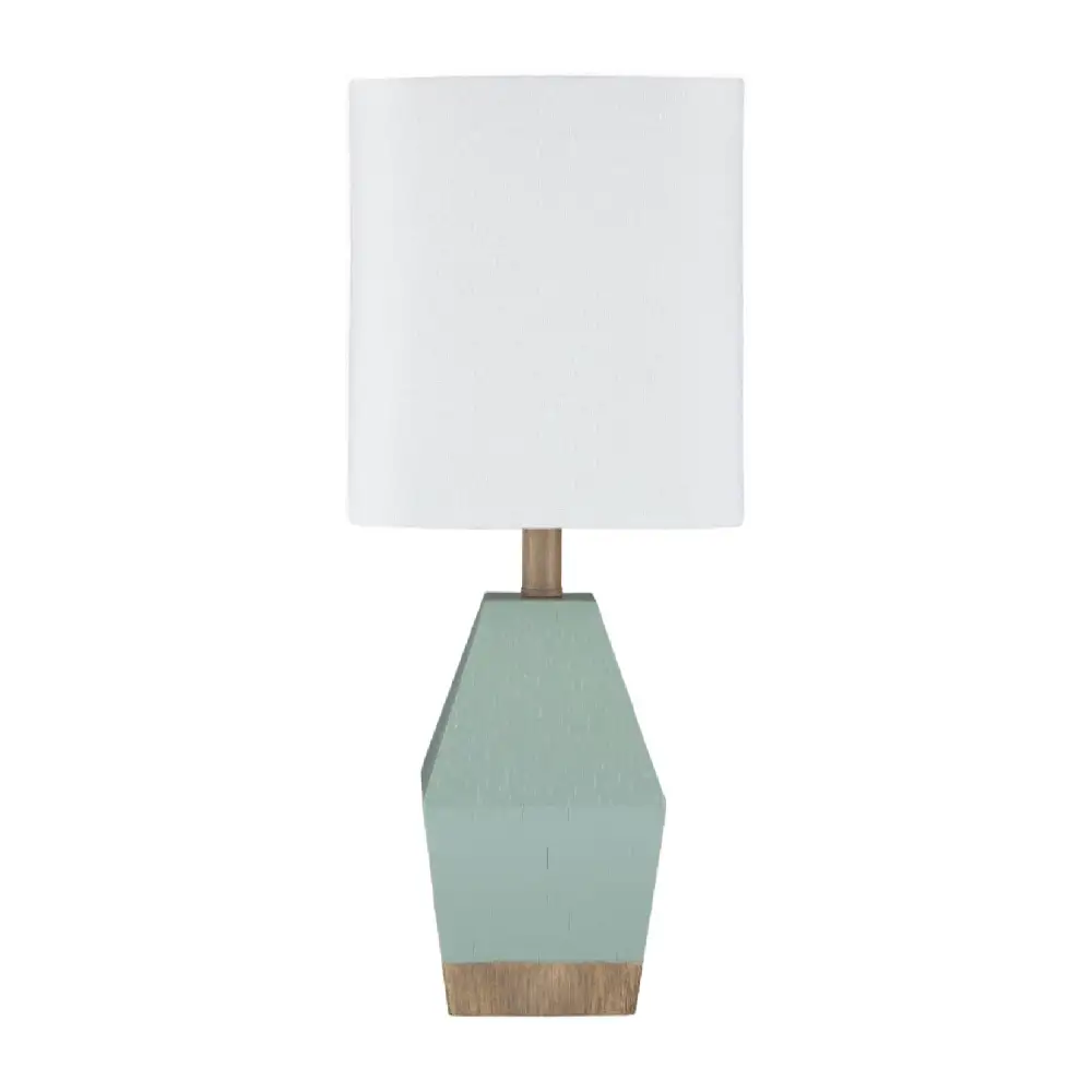 Painted Modern Linen Resin Acrylic Table Lamp