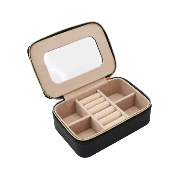 Leah Clear Top Jewelry Box