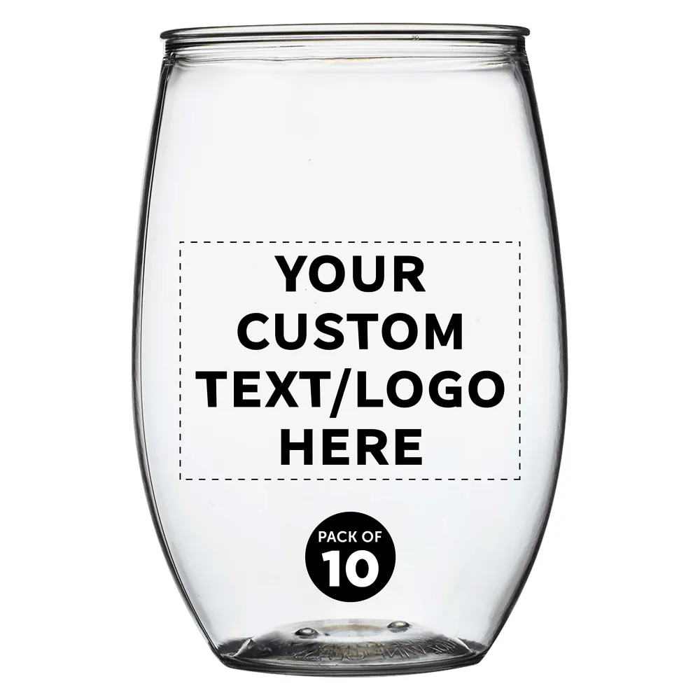 Personalized Plastic Wine Glasses for Parties