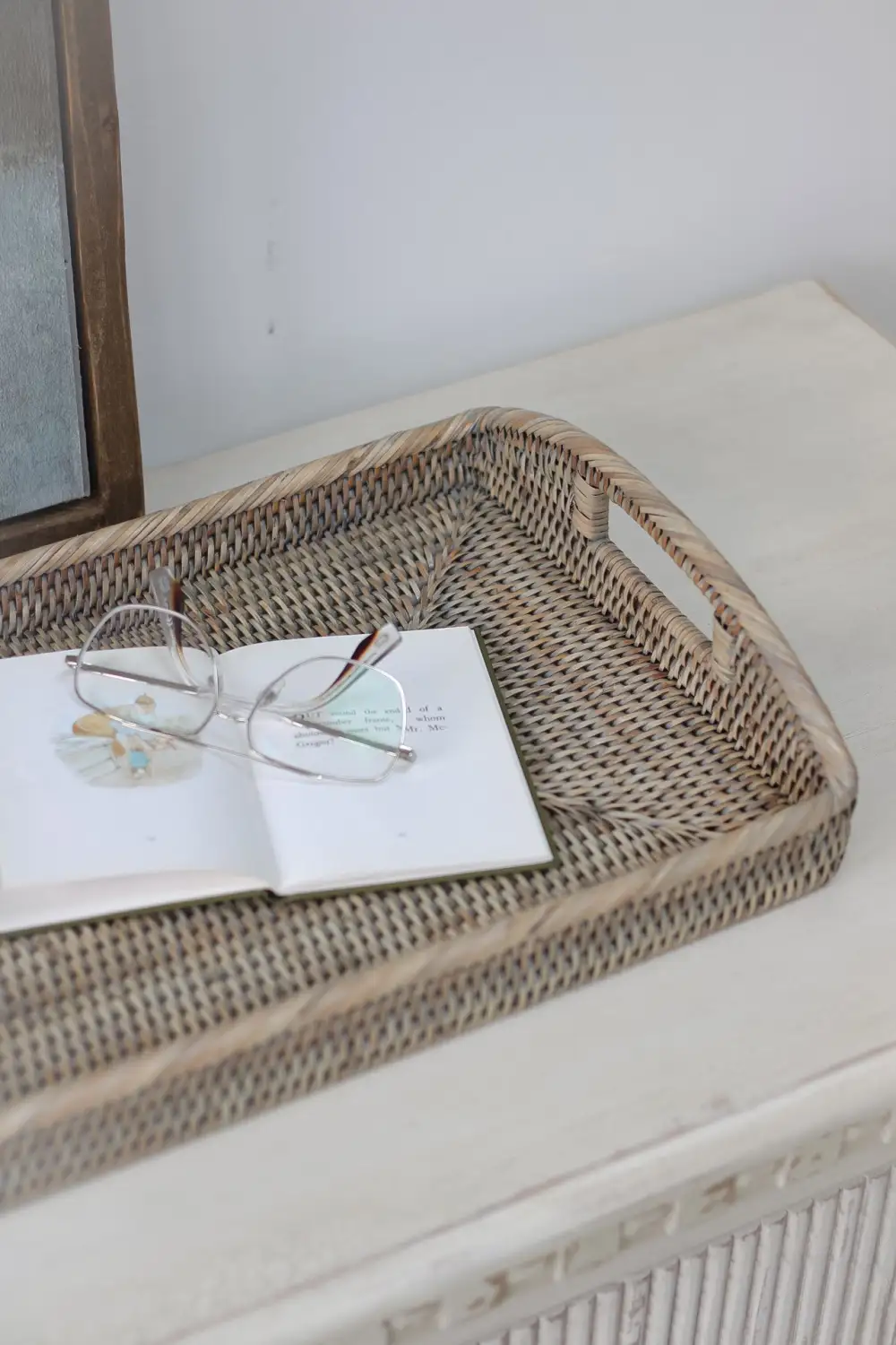 Rattan Rectangular Tray