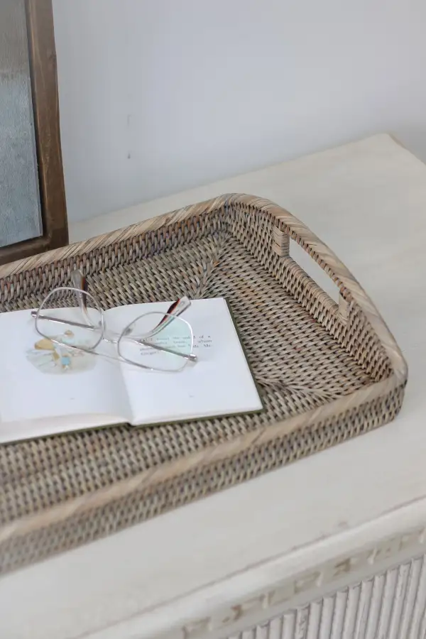 Rattan Rectangular Tray