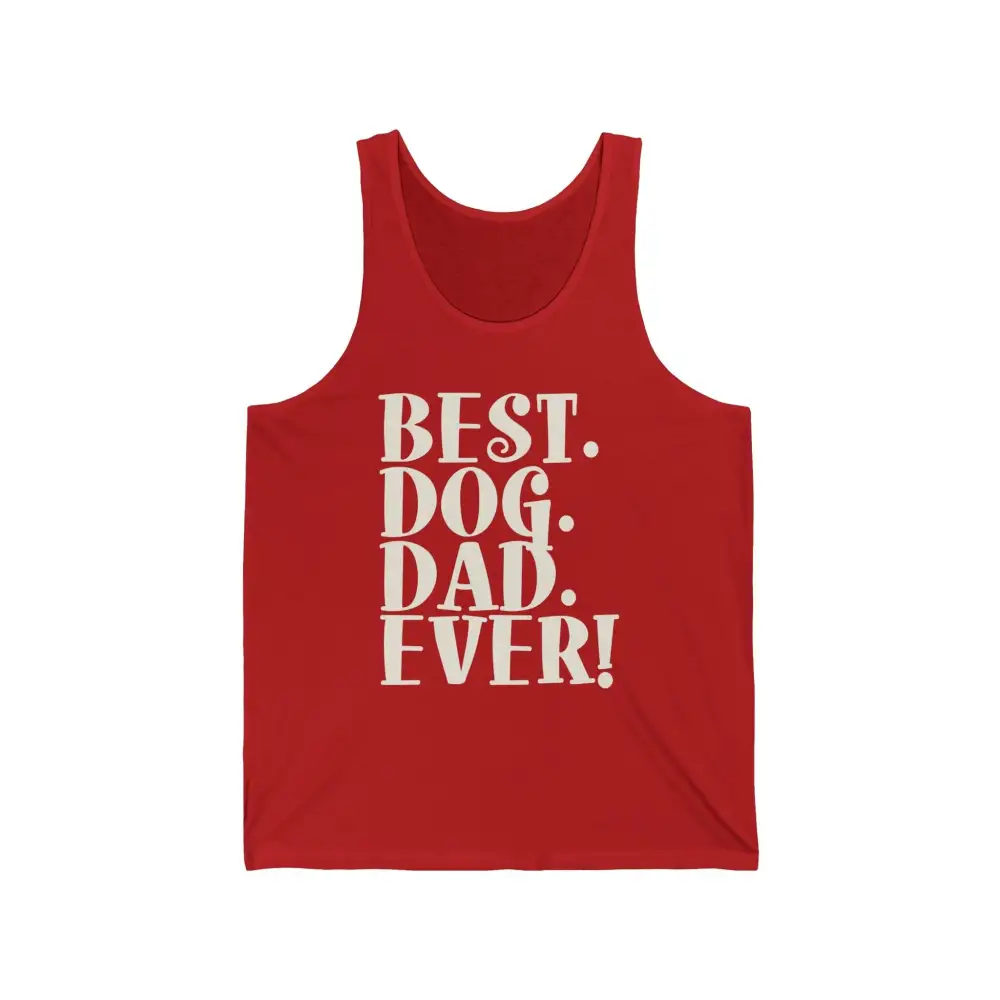 Dog Dad Text Tank Top