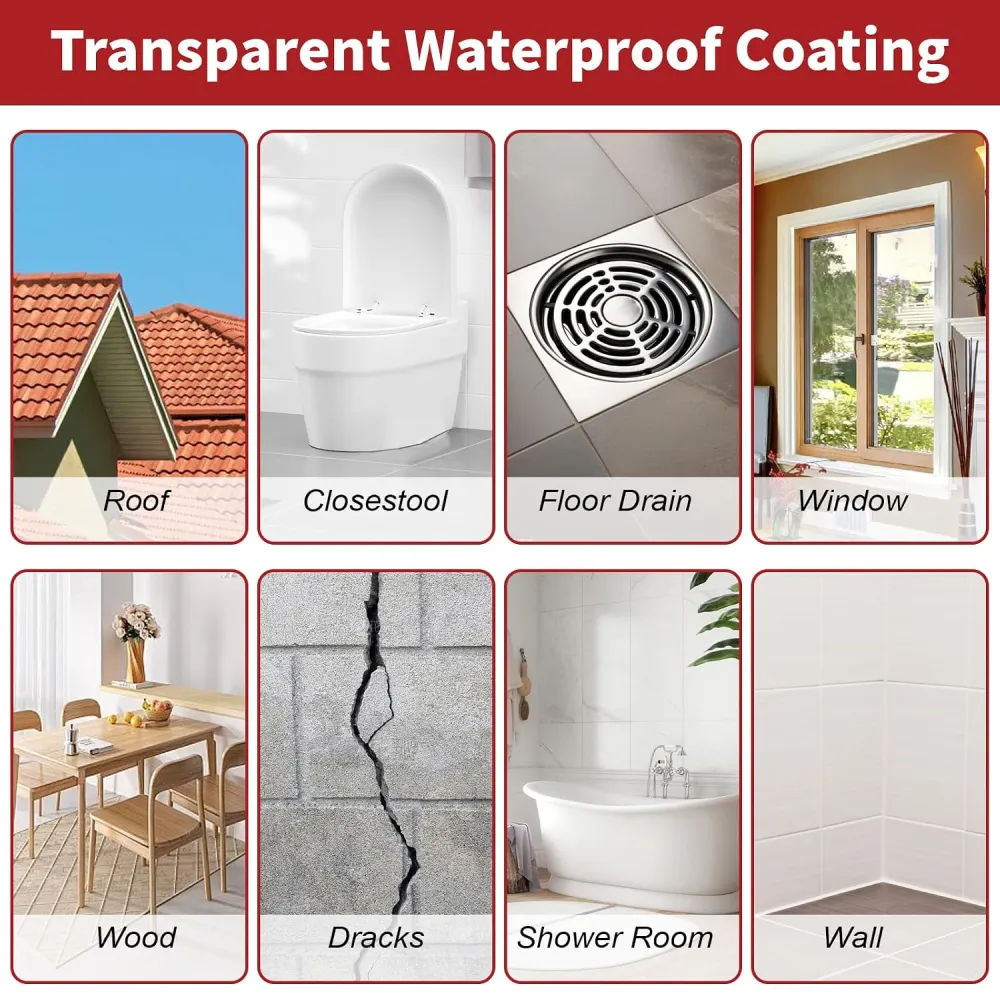 Transparent Waterproof Coating, Invisible Waterproof Agent-10.58oz