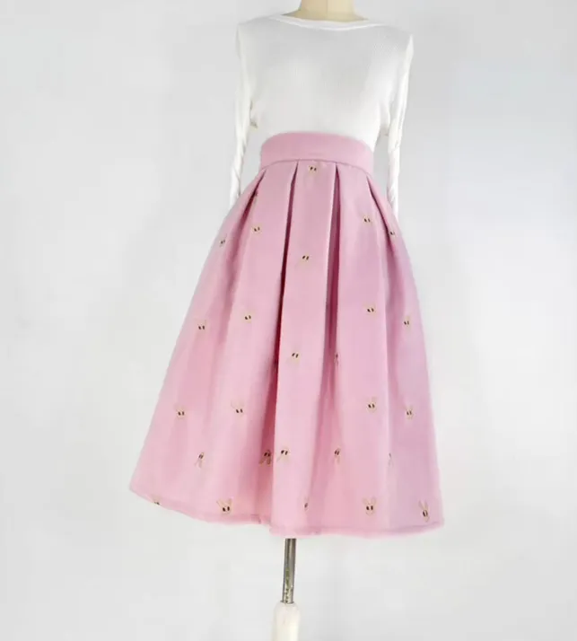 Effortless Everyday Everyday Casual Wool Skirt