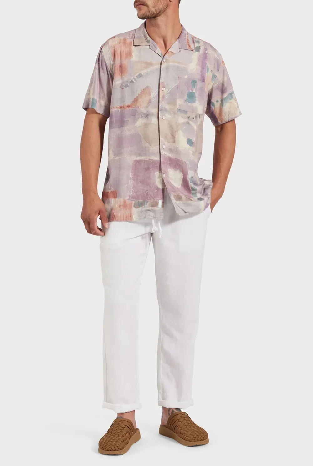 Short Sleeve Shirt-Multicolor