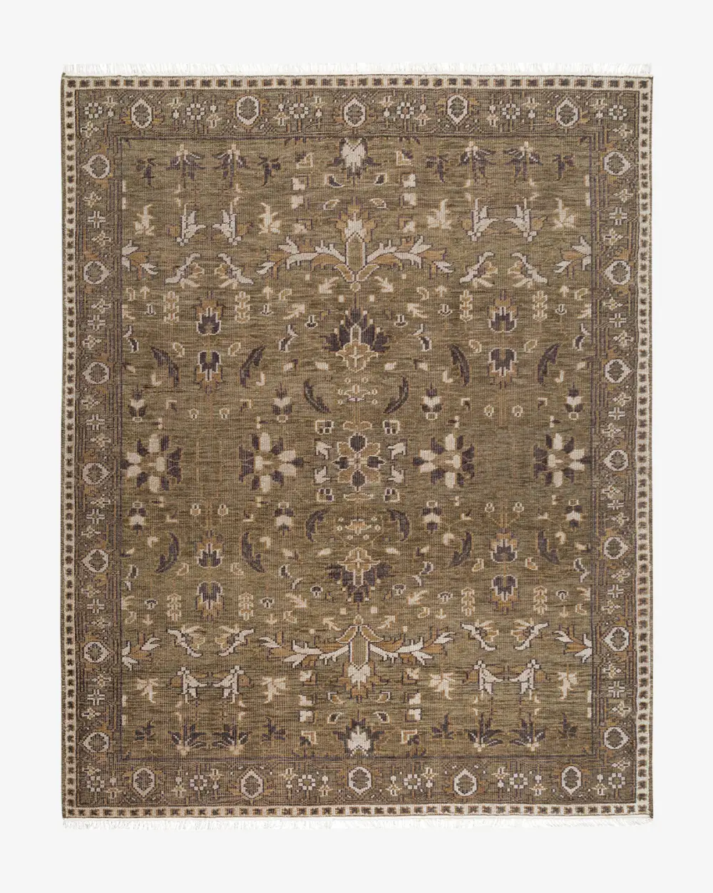 Soft-Underfoot Hand-Knotted Wool Area Rug