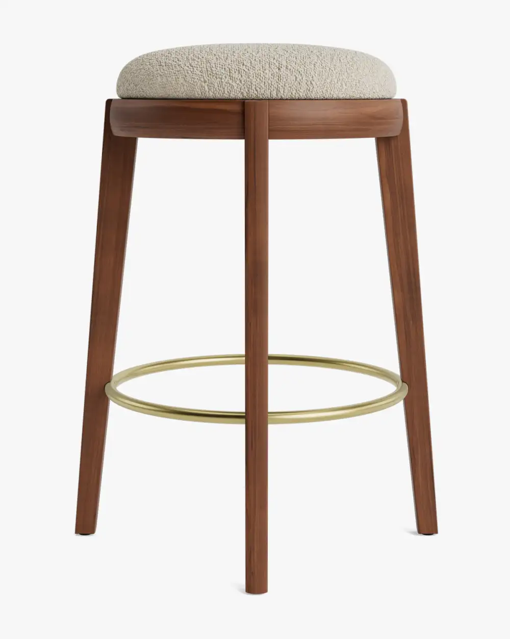 Modern Leather Counter Stool