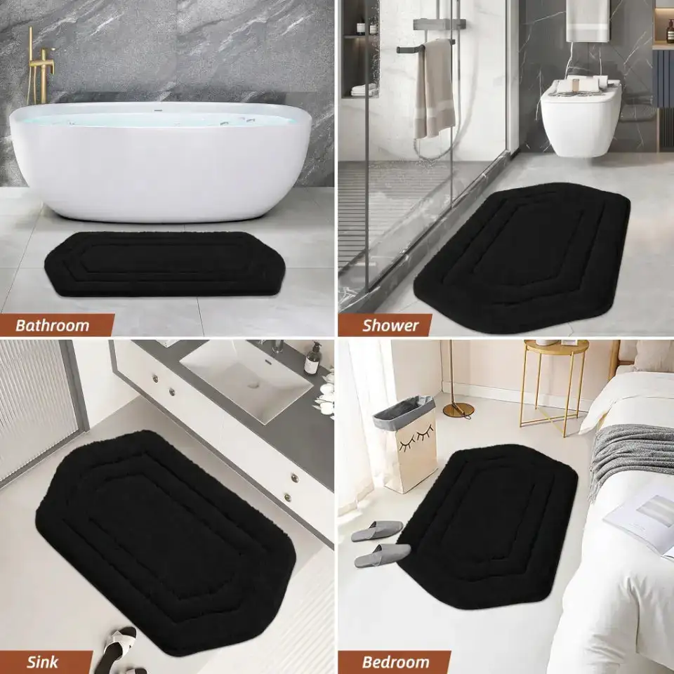 Fluffy Oval Bath Rug