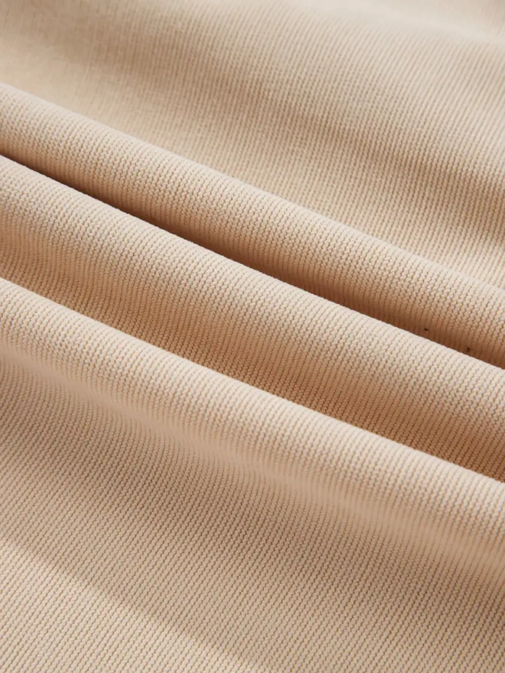 Polished Detail Corduroy Half Button Long Sleeve Mini Dress