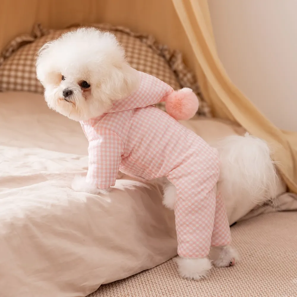 Gingham Dog Jumpsuit