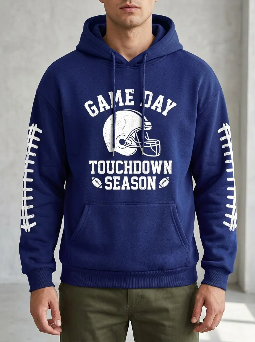 Men's Football Lover Game Day Touchdown Season Hoodie