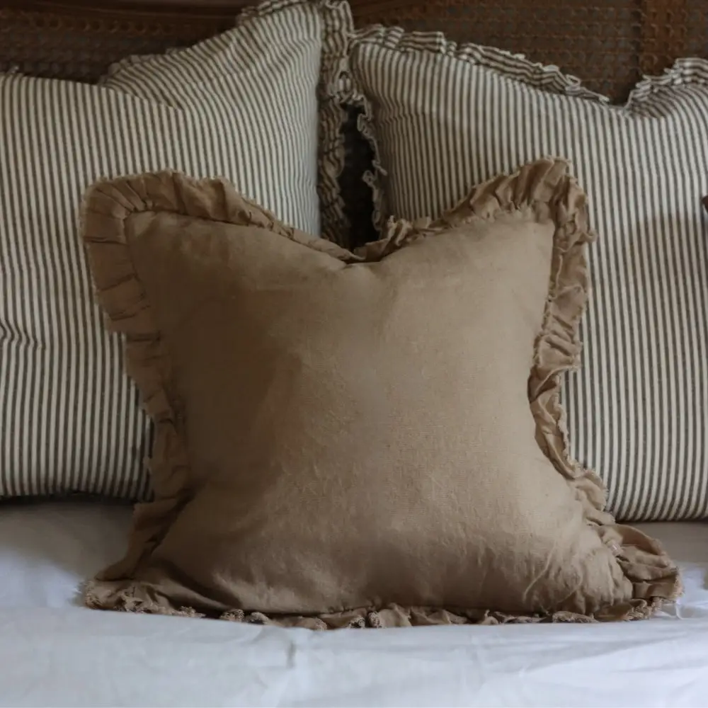 Curated Ruffled Accent Cushion