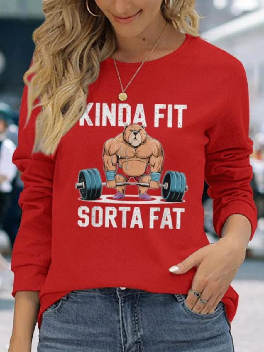 Gym Bear Printed T-Shirt