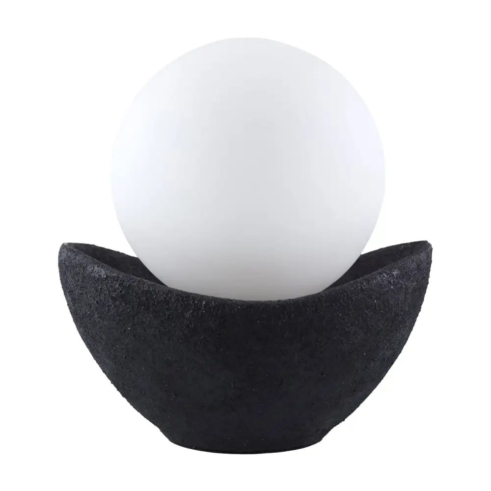 Cement Bowl Accent Table Lamp