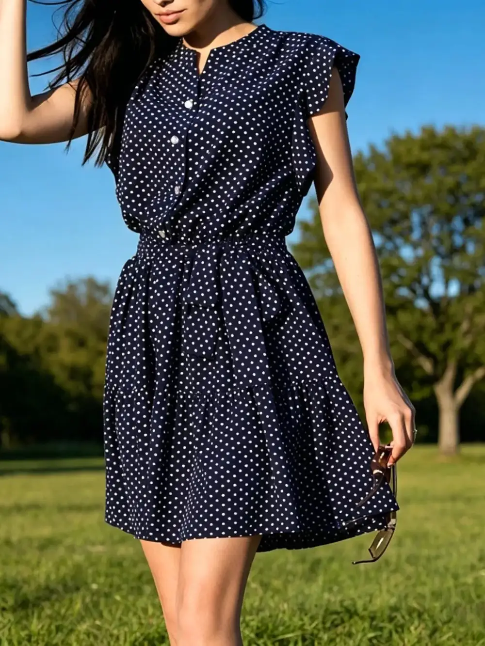Modern Ruffle Casual Dress