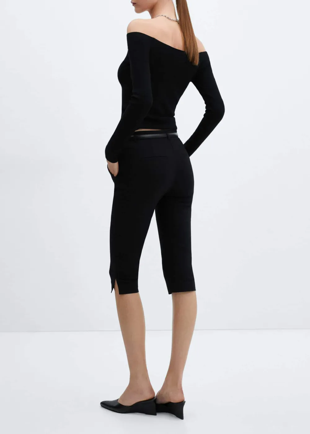 Belted Capri Trousers