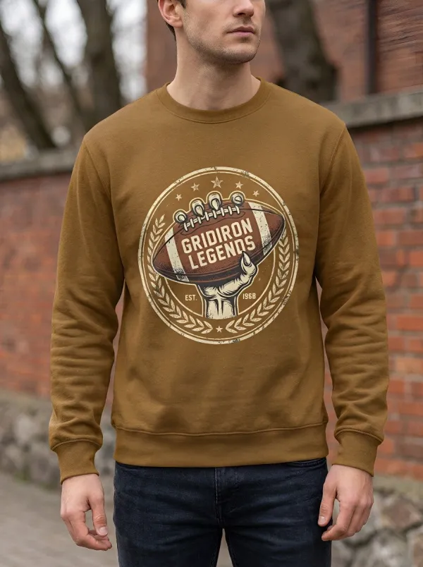 Men's American Football Gridiron Legends Claw Printed Sweatshirt