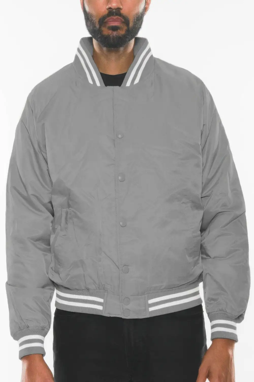 Polyester Windbreaker Winter Bomber Jacket