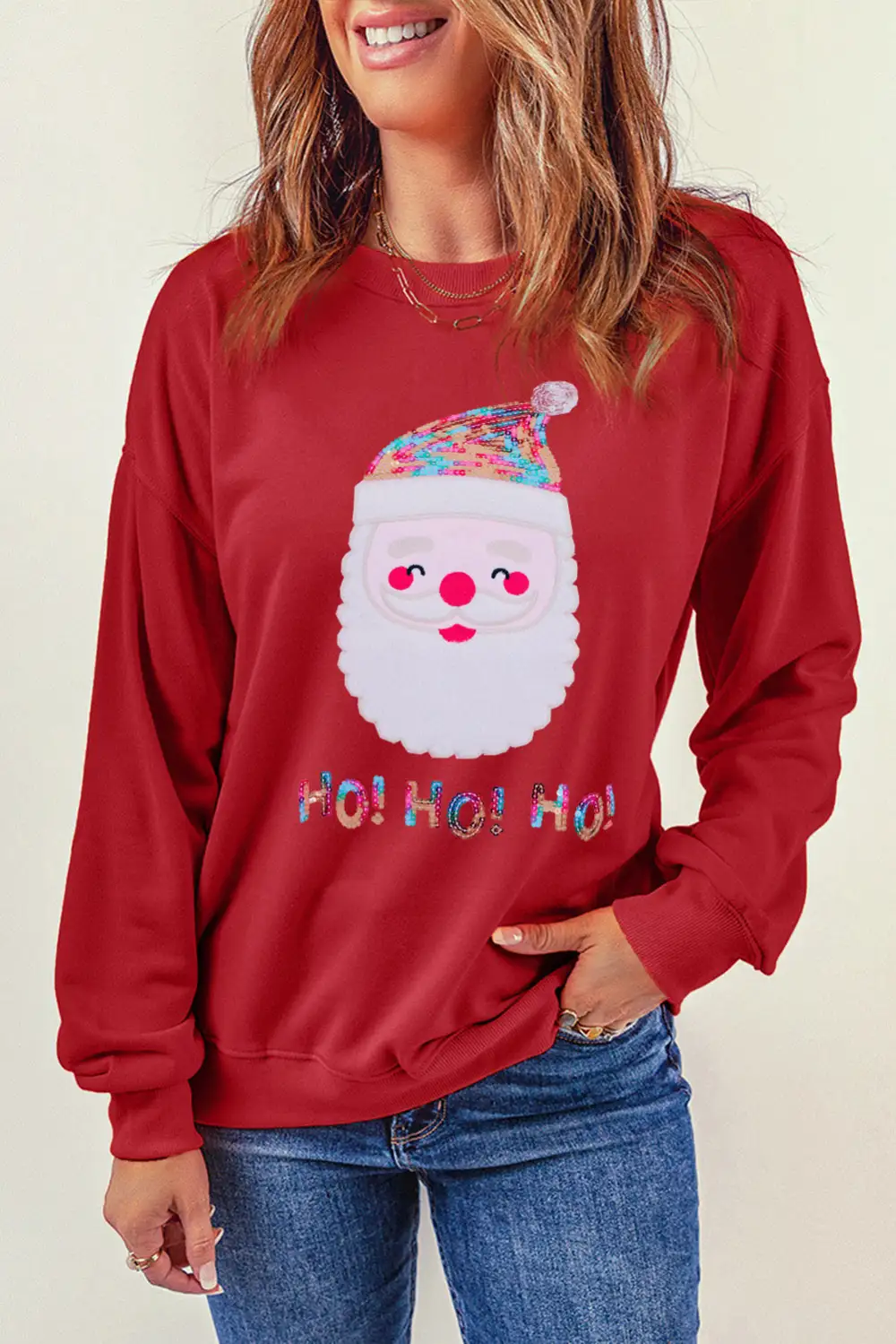 HO Sequined Claus Sweatshirt