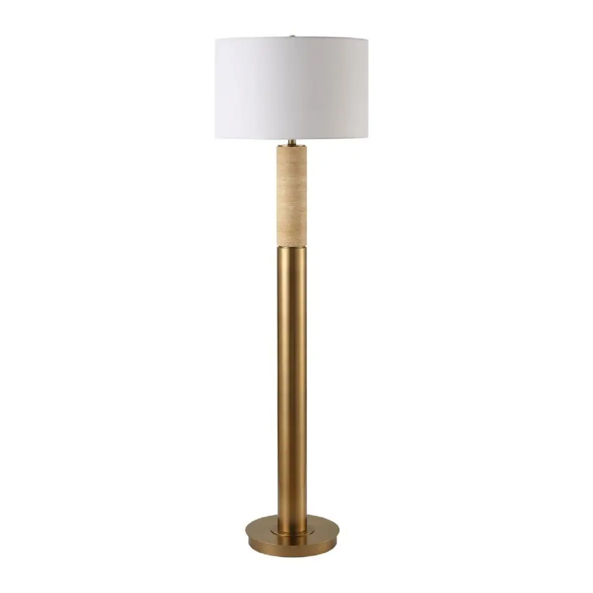 Travertine Column Floor Lamp