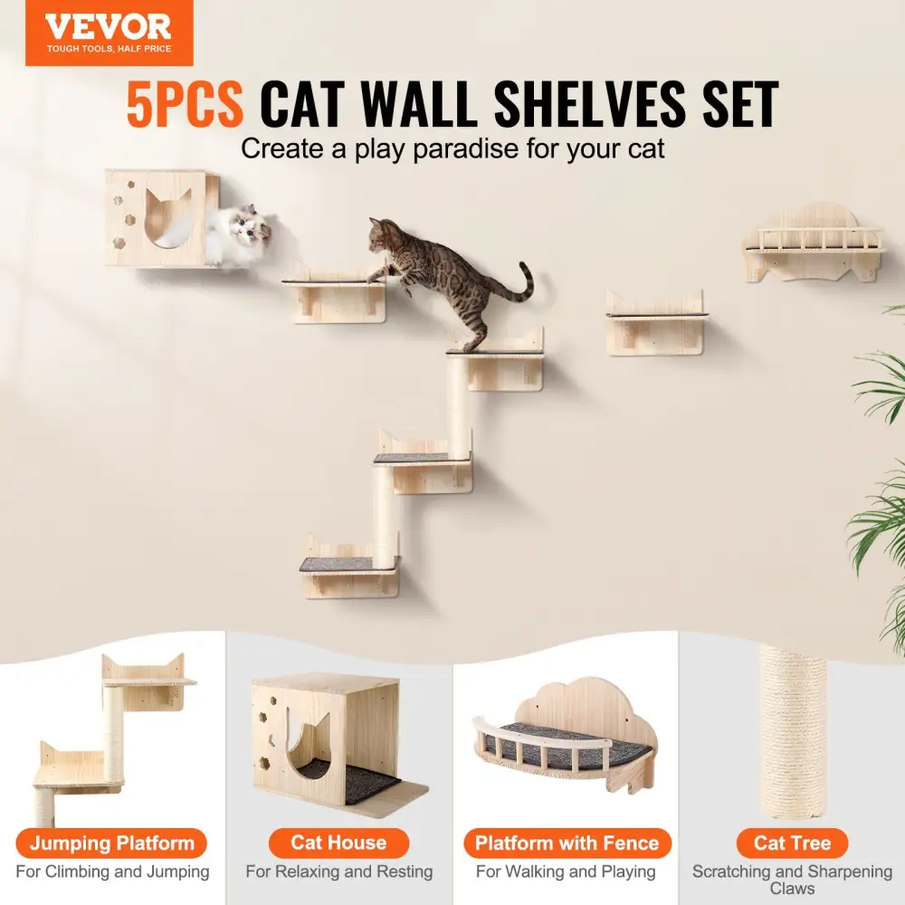 Wall Mounted Cat Shelves