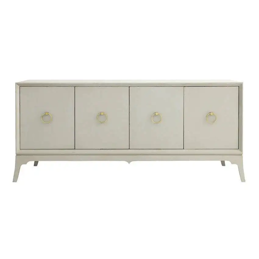 Brass Detail Console Cabinet