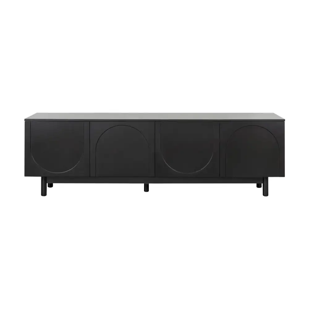 Tv Stand With Arch Cabinet Media Unit