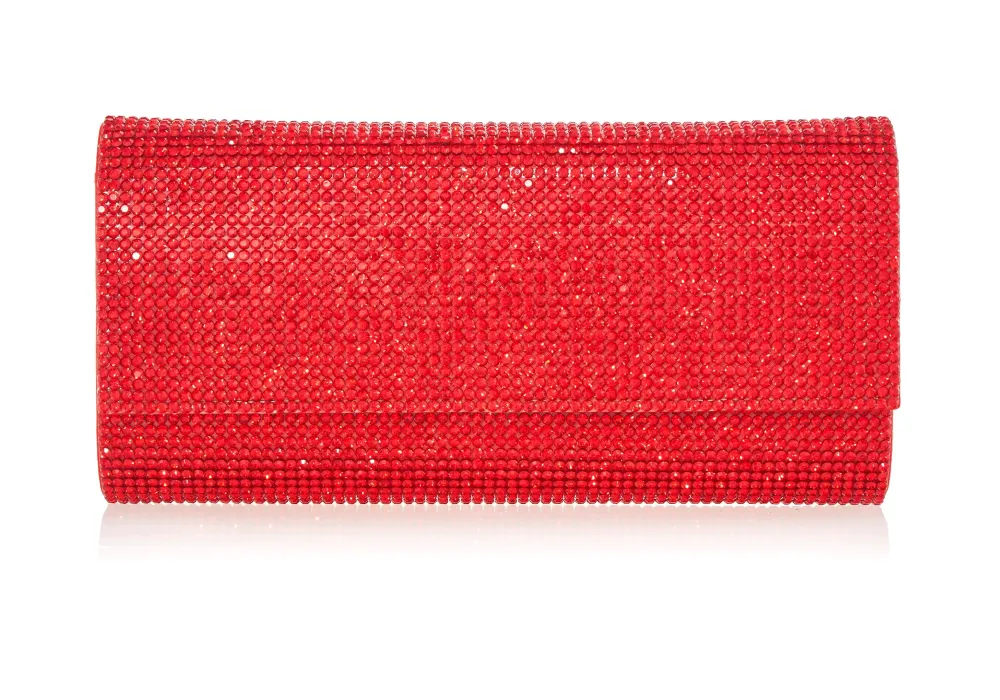 Refined Classic Frame Crystal Clutch
