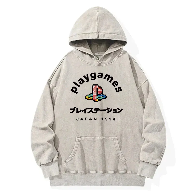 Arcade Game Washed Hoodie