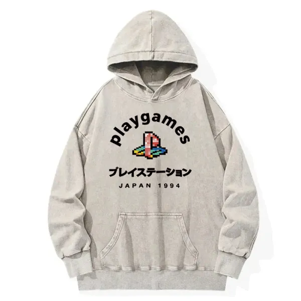 Arcade Game Washed Hoodie