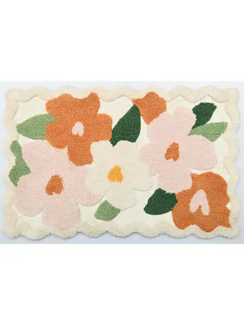 Everyday Floral PET Bathroom Mat
