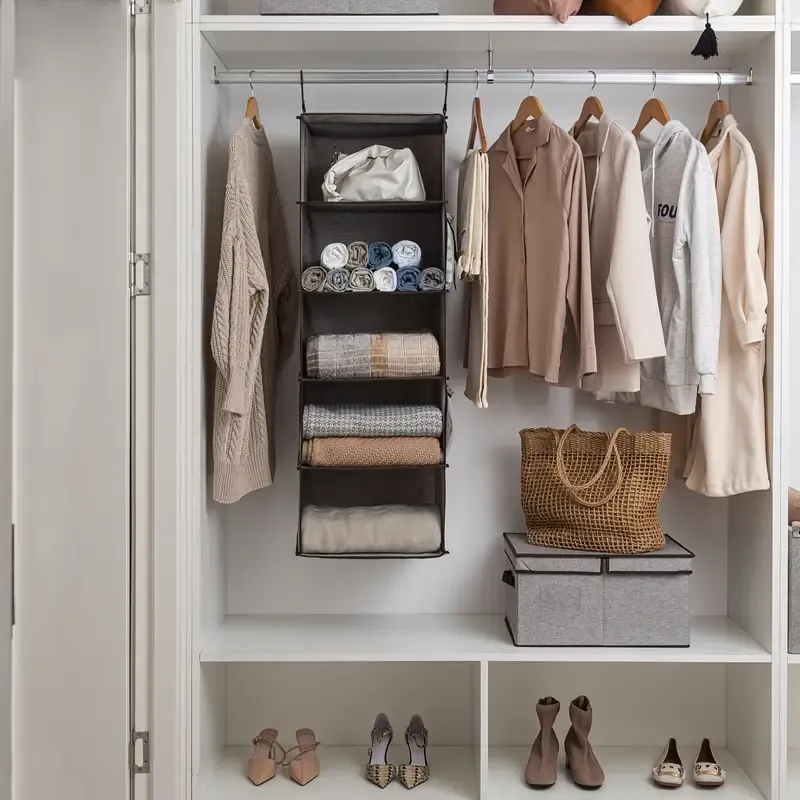 5-Shelf Hanging Closet Organizer