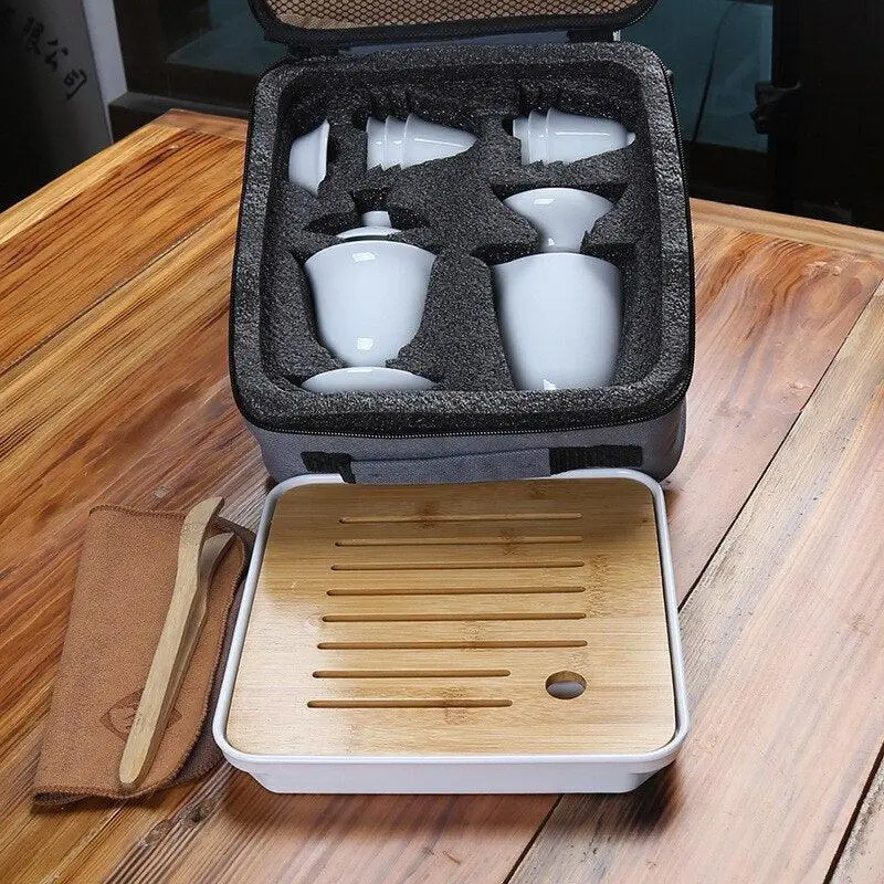 Portable Ceramic Tea Set
