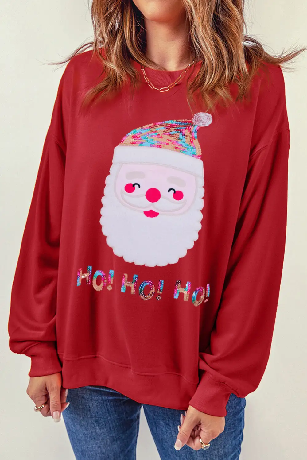 HO Sequined Claus Sweatshirt