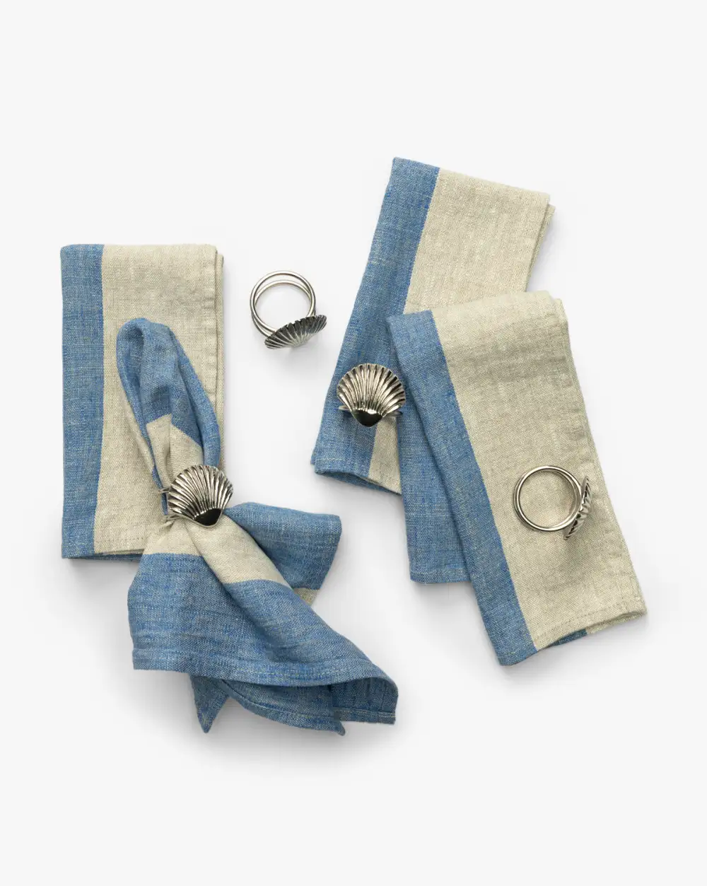 Striped Linen Napkin Set